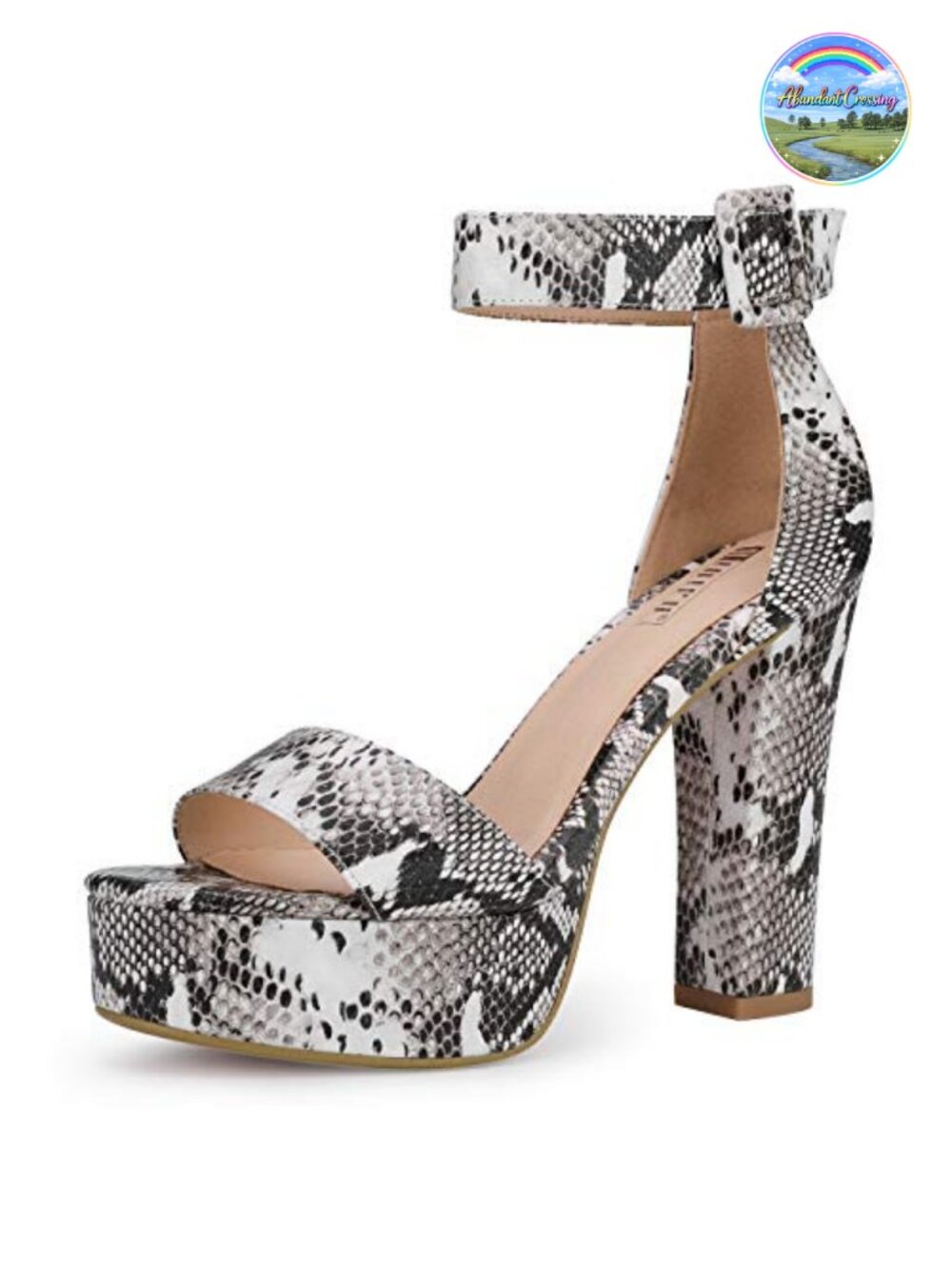 5" Platform Chunky Heels Open Toe Ankle Strap Dress Sandals